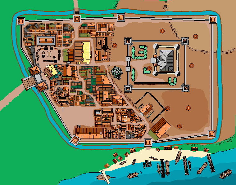 The Town of Daggerford. 